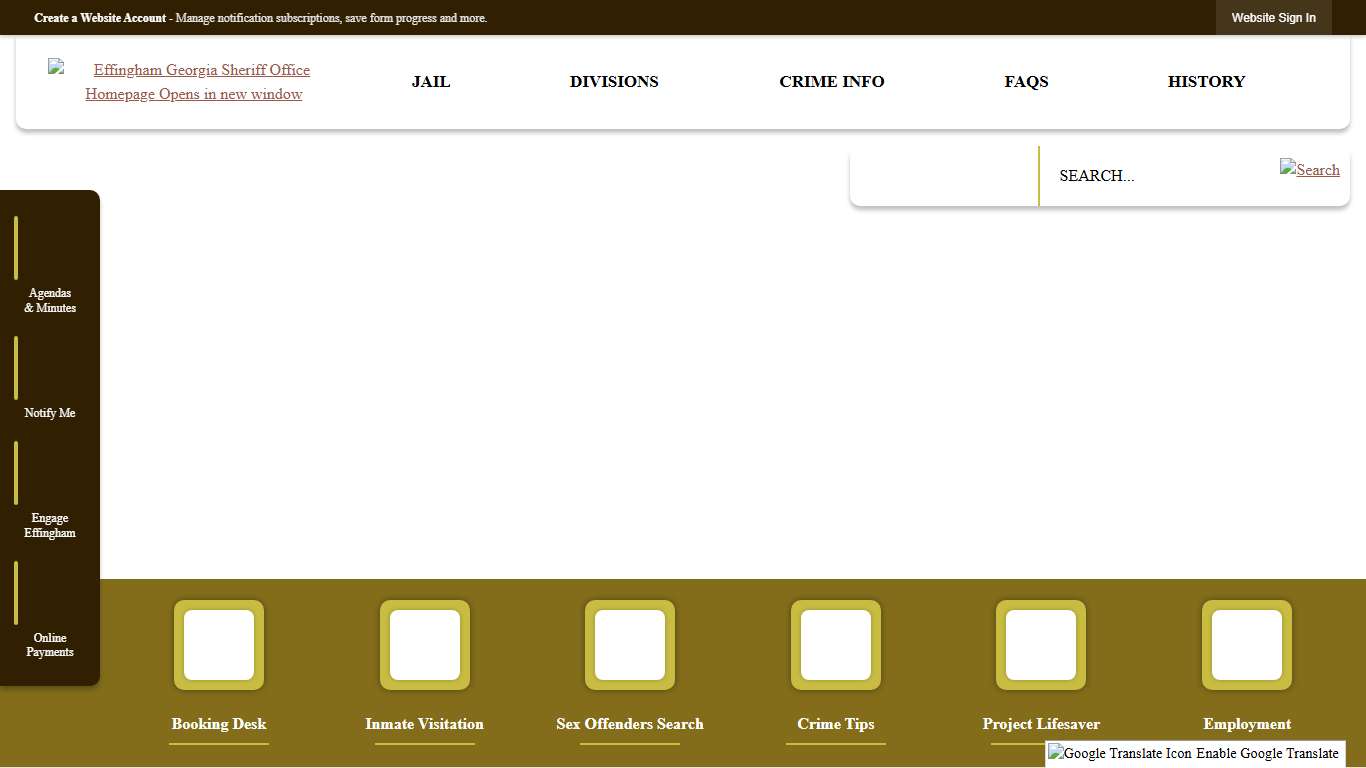 Sheriff Effingham County, GA